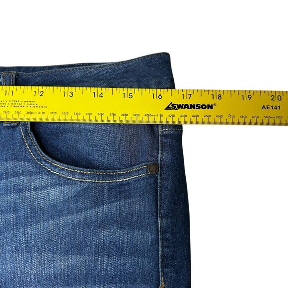 1822 DENIM “Taylor “ Jeans Women’s Size‎ 12 Raw Hem Cuffed Stretch Denim - Picture 6 of 8